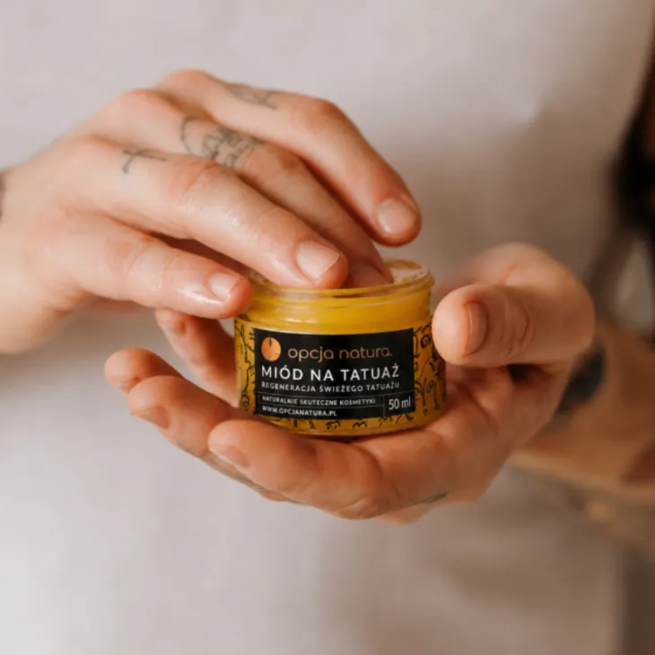 Opcja Natura Miód na tatuaż Regeneracja świeżego tatuażu 50 ml
