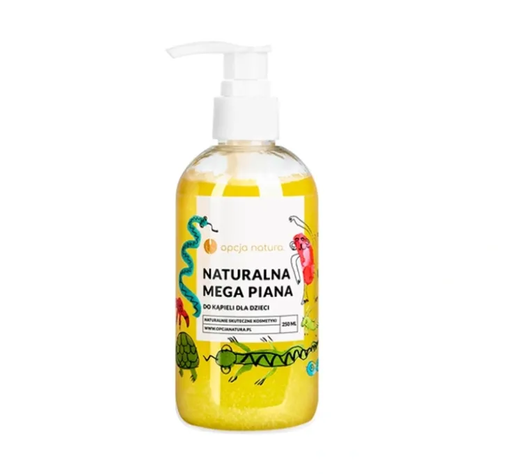 Opcja Natura naturalna mega piana do kąpieli dla dzieci 250 ml