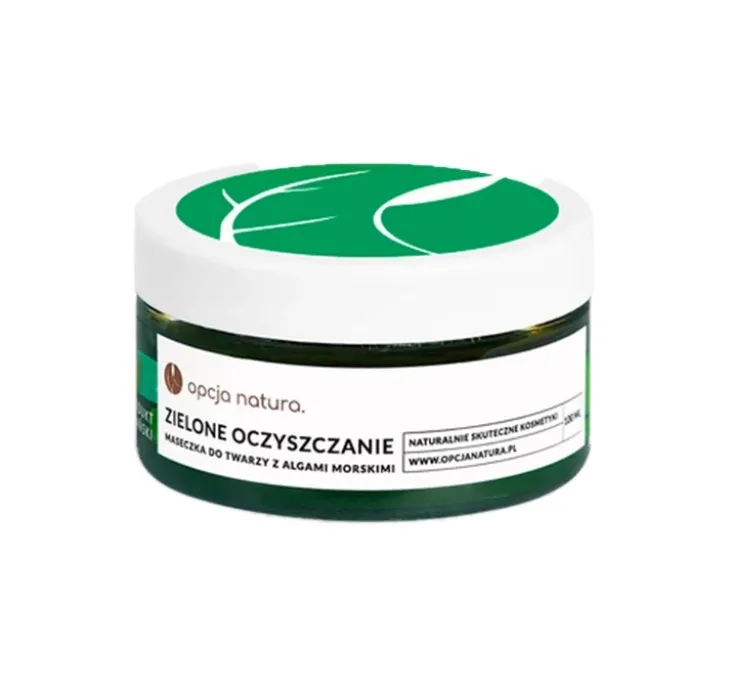 Opcja Natura Zielone Oczyszczenie maseczka do twarzy z algami morskimi 200 ml