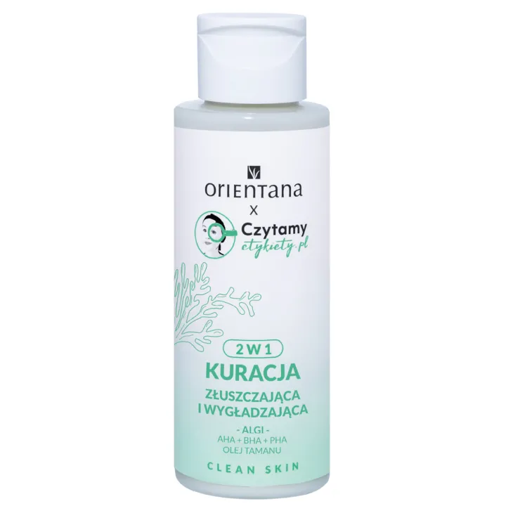 Orientana x Czytamy Etykiety.pl kuracja złuszczająca i wygładzająca 2w1 100 ml