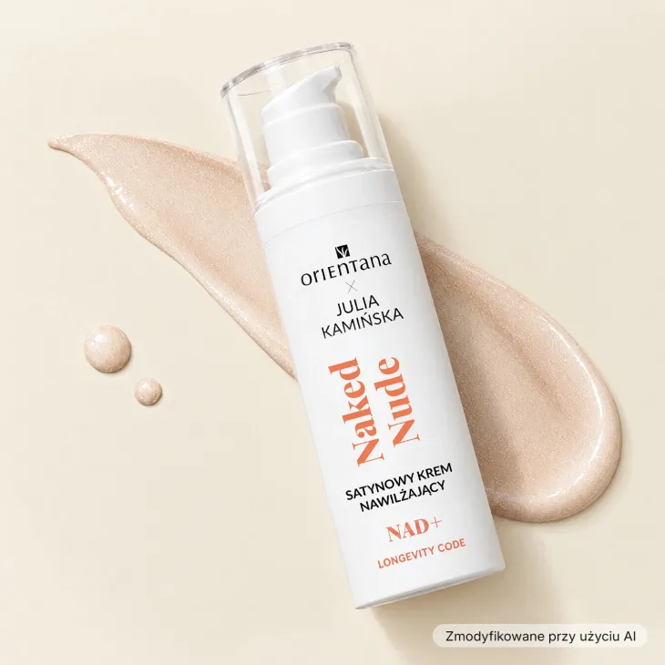 Orientana x Julia Kamińska Longevity Code Naked Nude NAD+ satynowy krem do skóry spragnionej nawilżenia i miękkości 30 ml