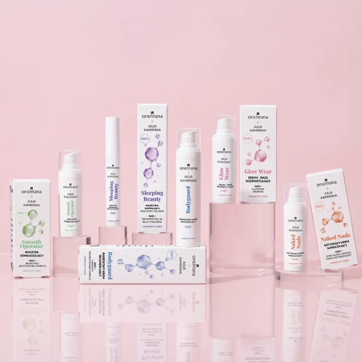 Orientana x Julia Kamińska Longevity Code Naked Nude NAD+ satynowy krem do skóry spragnionej nawilżenia i miękkości 30 ml