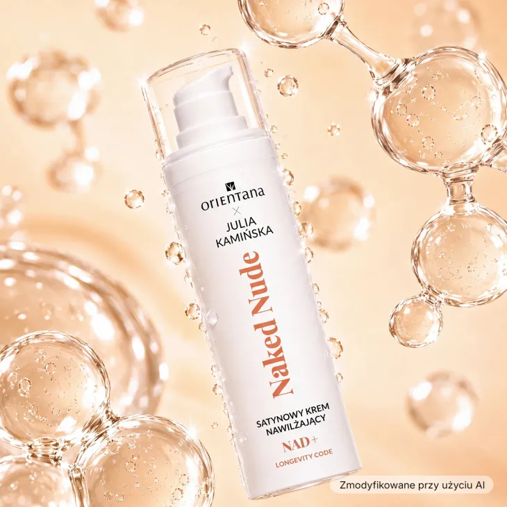 Orientana x Julia Kamińska Longevity Code Naked Nude NAD+ satynowy krem do skóry spragnionej nawilżenia i miękkości 30 ml