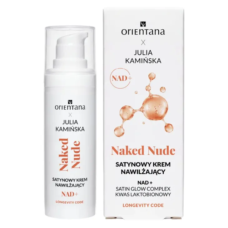 Orientana x Julia Kamińska Longevity Code Naked Nude NAD+ satynowy krem do skóry spragnionej nawilżenia i miękkości 30 ml