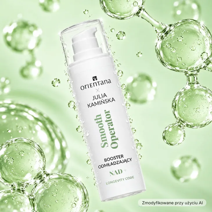 Orientana x Julia Kamińska Longevity Code Smooth Operator NAD+ booster odmładzający dla skóry zmęczonej, napiętej i z oznakami starzenia 30 ml