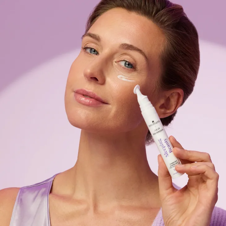 Orientana x Julia Kamińska Longevity Code Sleeping Beauty NAD+ maseczka napinająca pod oczy i na usta 15 ml