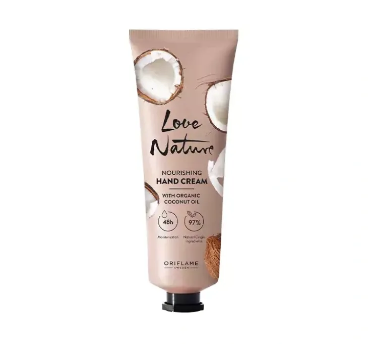 Oriflame Love Nature odżywczy krem do rąk z olejem kokosowym 75ml