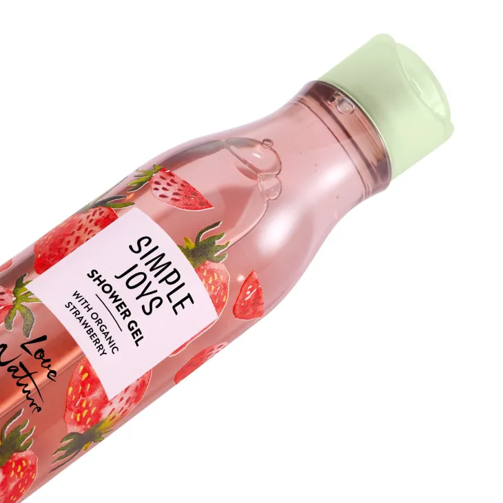 Oriflame Simple Joys Love Nature żel pod prysznic z organiczną truskawką 250 ml