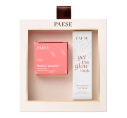 Paese All About The Base 01 zestaw prezentowy do makijażu krem-baza pod makijaż Get The Glow Look 30 ml + puder jęczmienny Beauty Powder 10 g