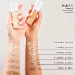 Paese Collagen kolagenowy podkład nawilżający do twarzy z pompką 301C Nude 30 ml