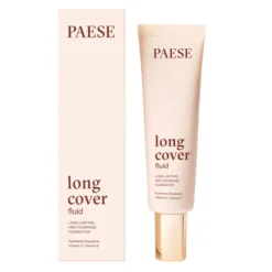 Paese Long Cover Fluid długotrwały podkład z mocnym kryciem w tubce 1.0W Light Beige 30 ml