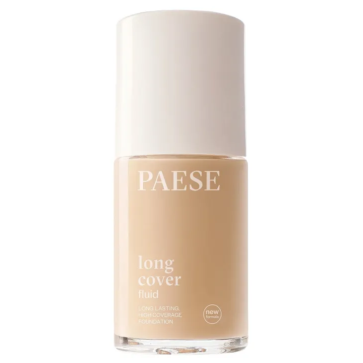 Paese Long Cover Fluid kremowy podkład kryjący do twarzy nowa formuła 1.75 Sand Beige 30 ml