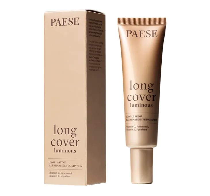 Paese Long Cover Luminous satynowo-rozświetlający podkład do twarzy 00 Nude 30 ml