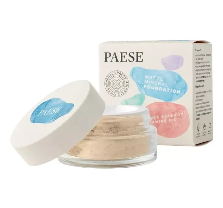 Paese Minerals matujący podkład mineralny 101W Beige 7 g