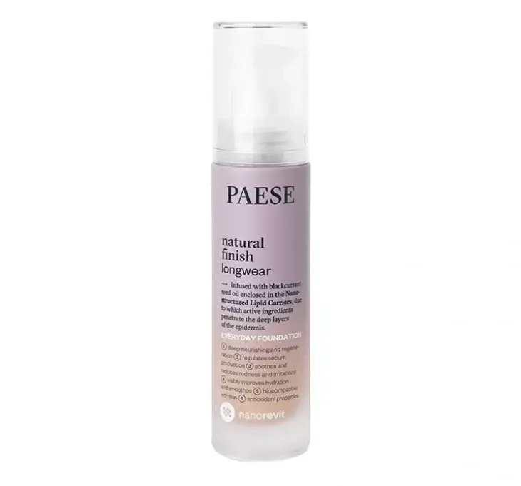 Paese Nanorevit długotrwały podkład o naturalnym wykończeniu 02 Porcelain 30 ml