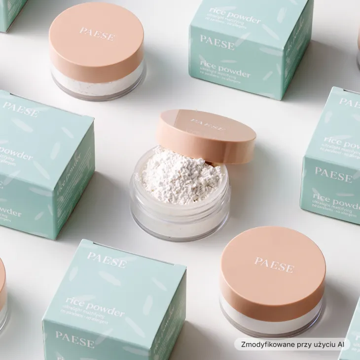 Paese Rice Powder sypki puder matujący dla cery tłustej, normalnej i mieszanej Transparent 10 g