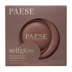 Paese SelfGlow kremowy bronzer z matowym efektem 01 Velvet Tan 8 g