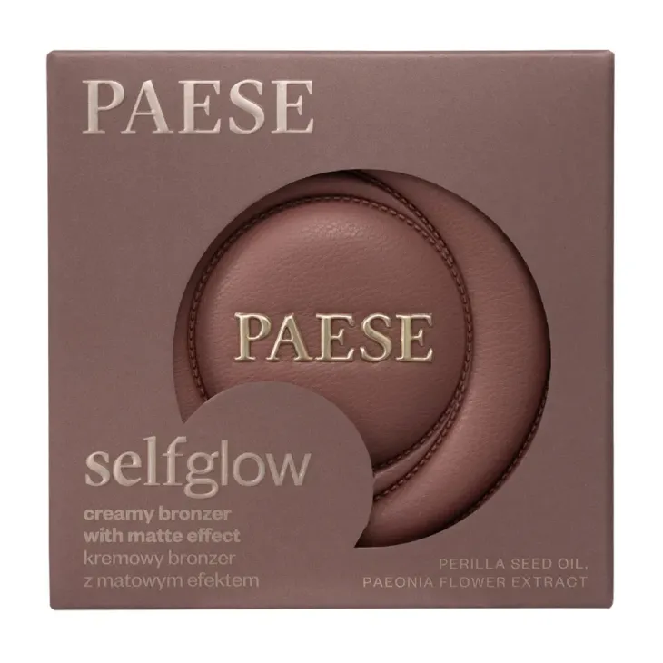 Paese SelfGlow kremowy bronzer z matowym efektem 01 Velvet Tan 8 g