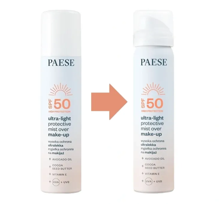 Paese ultralekka mgiełka ochronna na makijaż SPF50 75 ml