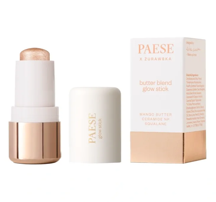 Paese x Żurawska Butter Blend Glow Stick masełkowy rozświetlacz do twarzy w sticku01 Fresco 6 g