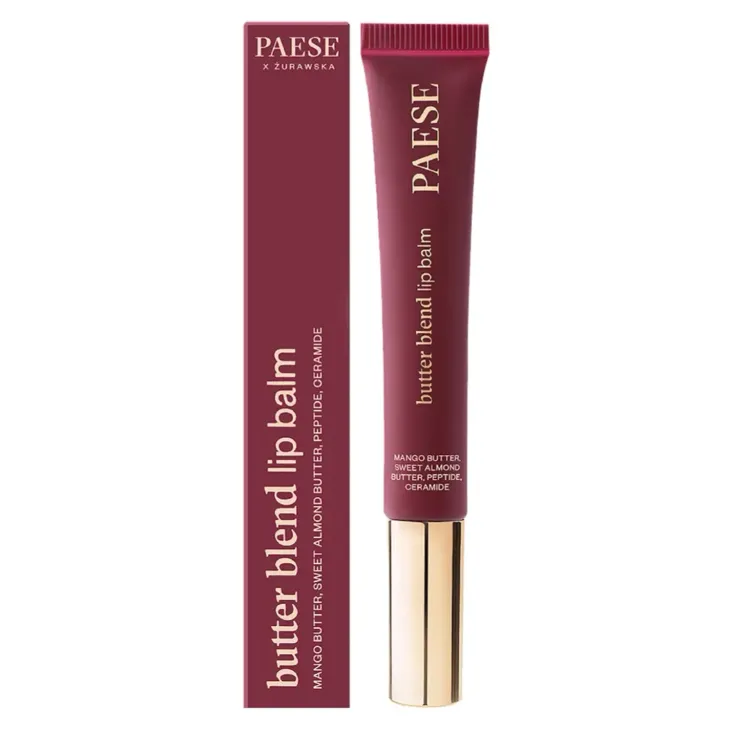 Paese x Żurawska Butter Blend Lip Balm masełkowy balsam do ust z kolorem 05 Berry Muse 9 ml