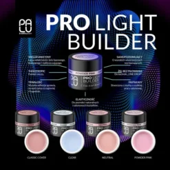 PALU PRO Light Builder żel budujący do paznokci UV/LED Powder Pink 45 g