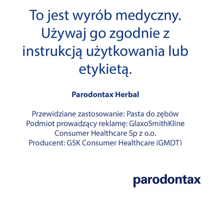PARODONTAX HERBAL FRESH PASTA DO ZĘBÓW 75ML