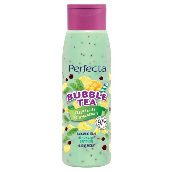 Perfecta Bubble Tea balsam do ciała Fresh Fruits + Zielona Herbata 400 ml