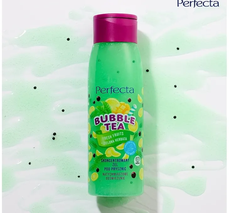 Perfecta Bubble Tea żel pod prysznic Fresh Fruits + zielona herbata 400g