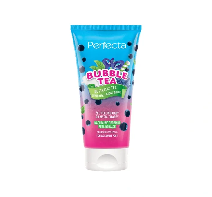 Perfecta Bubble Tea peelingujący żel do mycia twarzy 150ml