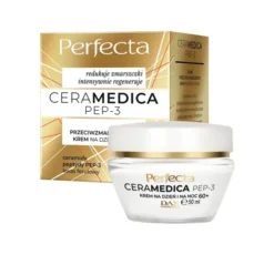 Perfecta Ceramedica PEP-3 silnie przeciwzmarszczkowy krem na dzień i na noc 60+ 50ml