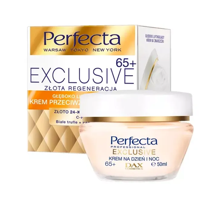 Perfecta Exclusive głęboko liftingujący krem przeciwzmarszczkowy do twarzy 65+ 50ml
