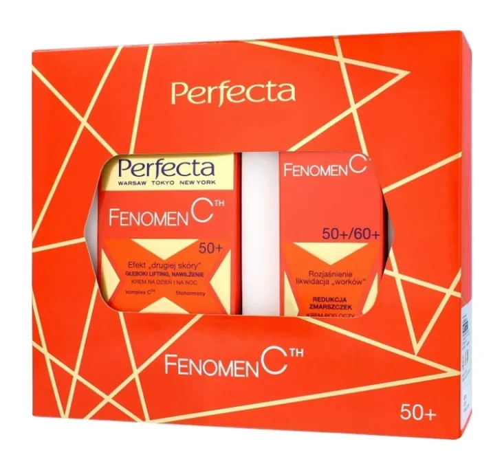 PERFECTA FENOMEN C 50+ ZESTAW PREZENTOWY DO PIELĘGNACJI KREM DO TWARZY + KREM POD OCZY