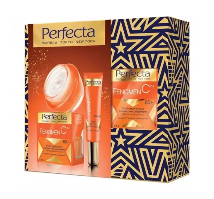 PERFECTA FENOMEN C 60+ ZESTAW PREZENTOWY DO PIELĘGNACJI TWARZY KREM DO TWARZY + KREM POD OCZY