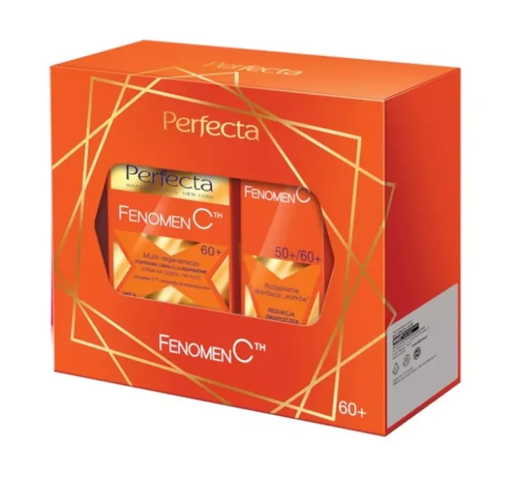 PERFECTA FENOMEN C 60+ ZESTAW PREZENTOWY DO PIELĘGNACJI TWARZY KREM DO TWARZY + KREM POD OCZY