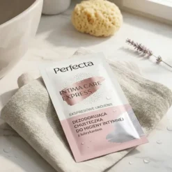 Perfecta Intima Care Express Ekspresowe Ukojenie dezodorująca chusteczka z lubrykantem do higieny intymnej 1 sztuka