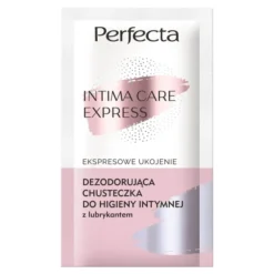 Perfecta Intima Care Express Ekspresowe Ukojenie dezodorująca chusteczka z lubrykantem do higieny intymnej 1 sztuka