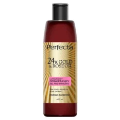 Perfecta 24K Gold&Rose Oil luksusowy odświeżający żel pod prysznic Różana Świeżość 400 ml