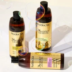 Perfecta 24K Gold&Rose Oil luksusowy odświeżający żel pod prysznic Różana Świeżość 400 ml