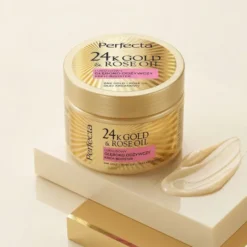 Perfecta 24K Gold&Rose Oil luksusowy głęboko odżywczy krem booster do ciała 300 ml