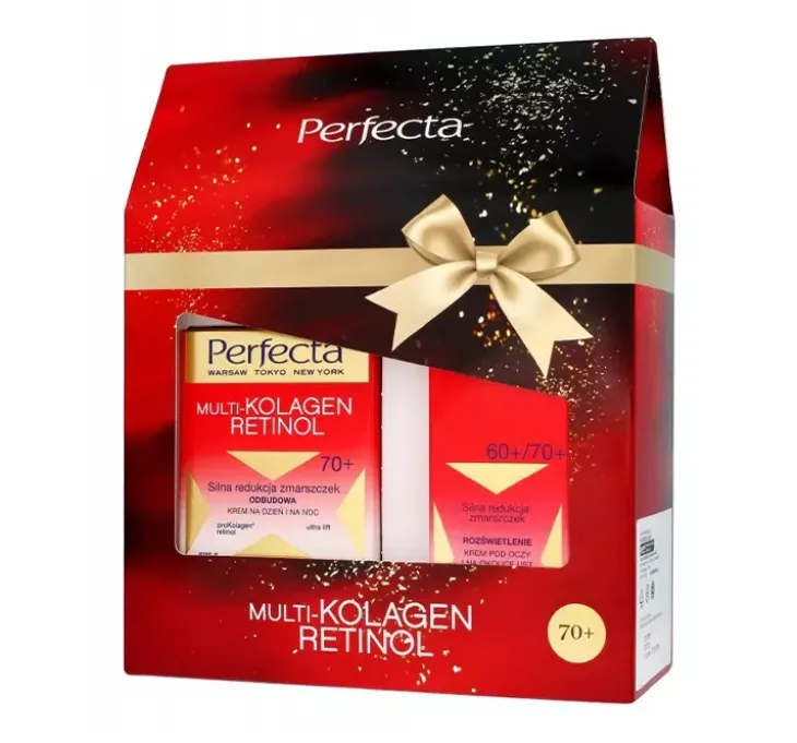 PERFECTA MULTI-KOLAGEN RETINOL ZESTAW DO PIELĘGNACJI 70+ KREM NA DZIEŃ I NOC + KREM POD OCZY