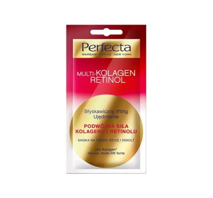 Perfecta Multi-Kolagen Retinol maska na twarz, szyję i dekolt 8ml