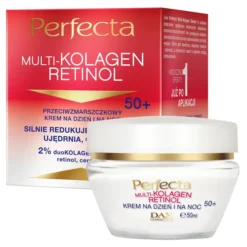 Perfecta Multi-Kolagen Retinol krem przeciwzmarszczkowy na dzień i na noc 50+ 50 ml