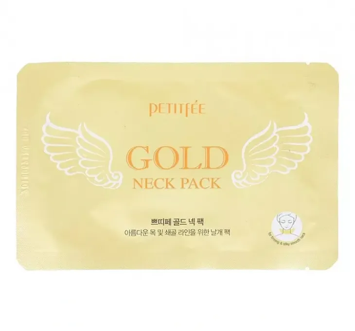 Petitfee Gold Neck Pack maska na szyję i dekolt 10g