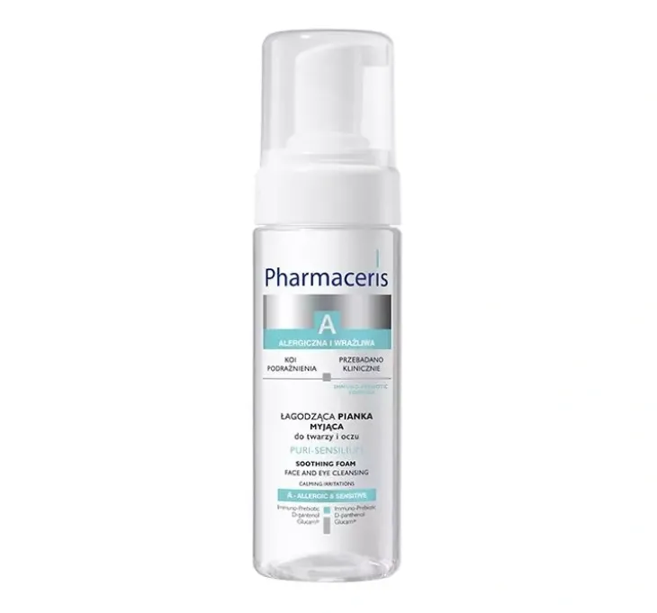 Pharmaceris A Puri Sensilium łagodząca pianka myjąca do twarzy i oczu 150 ml