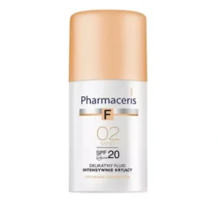 Pharmaceris F Coverage Correction delikatny fluid intensywnie kryjący SPF20 02 Sand 30 ml