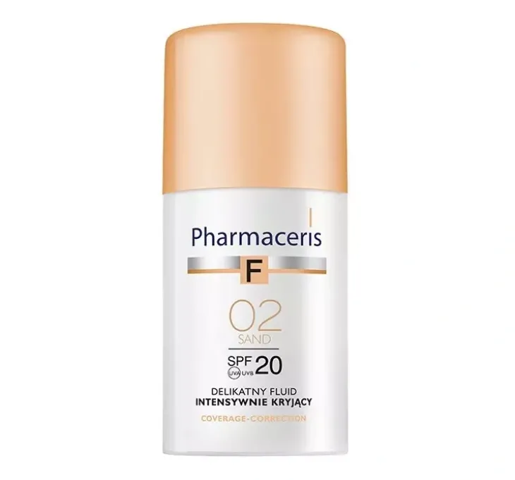 Pharmaceris F Coverage Correction delikatny fluid intensywnie kryjący SPF20 02 Sand 30 ml