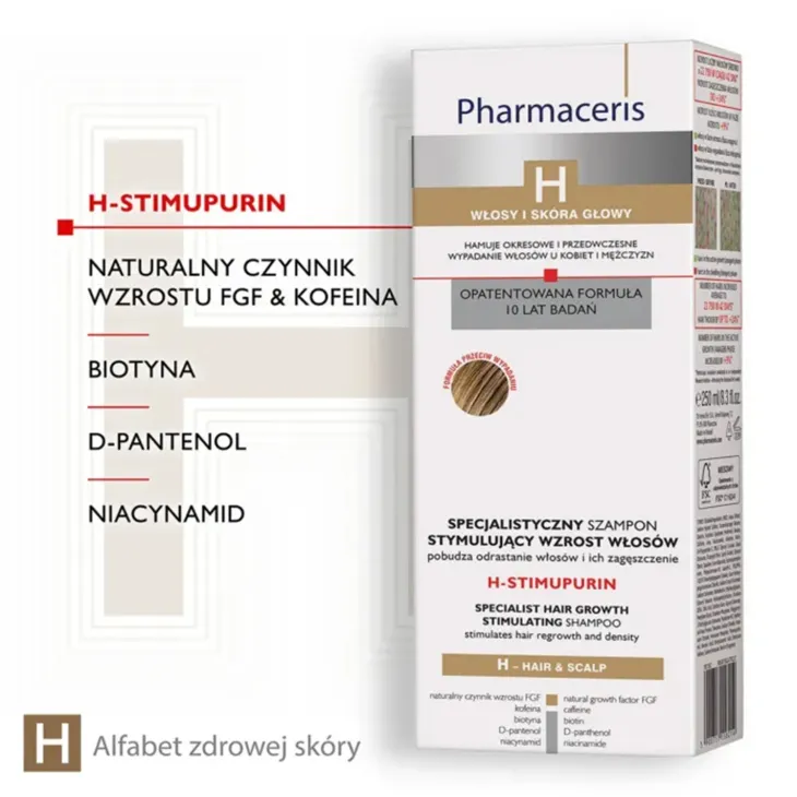 Pharmaceris H Stimupurin specjalistyczny szampon stymulujący wzrost włosów 250 ml