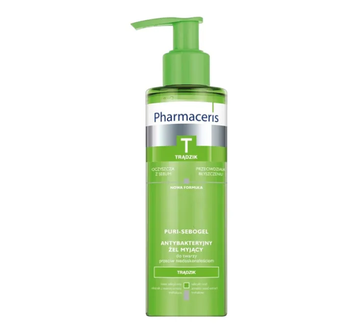 Pharmaceris T Puri Sebogel antybakteryjny żel myjący do twarzy 190 ml