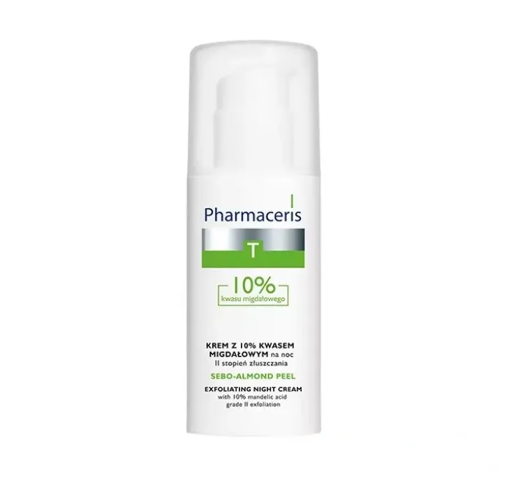 Pharmaceris T Sebo Almond Peel krem z 10% kwasem migdałowym na noc 50 ml